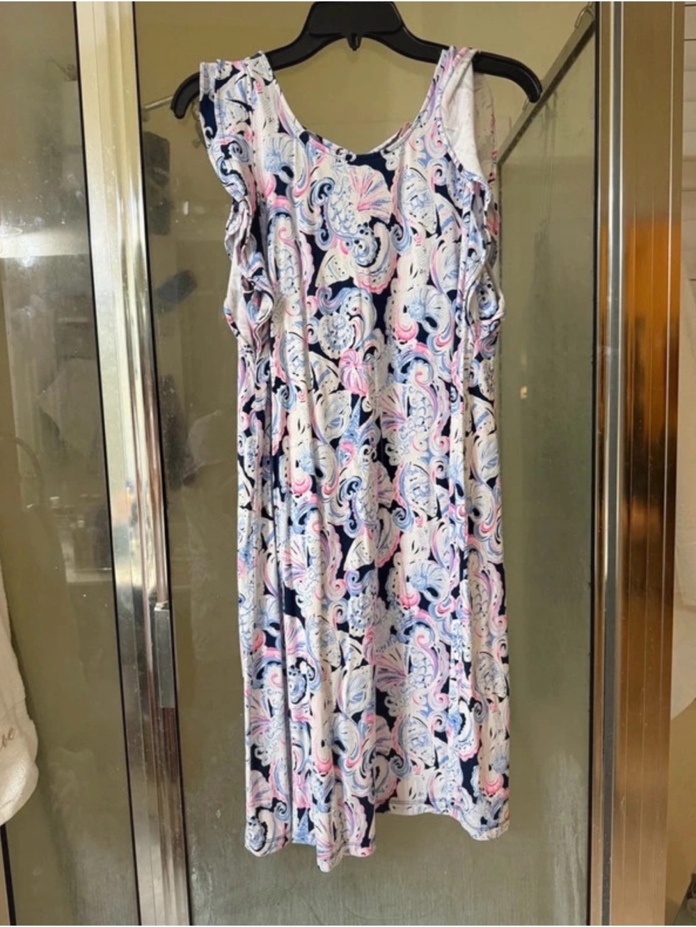 Lilly Pulitzer Paisley Print Ruffle Dress – Size L